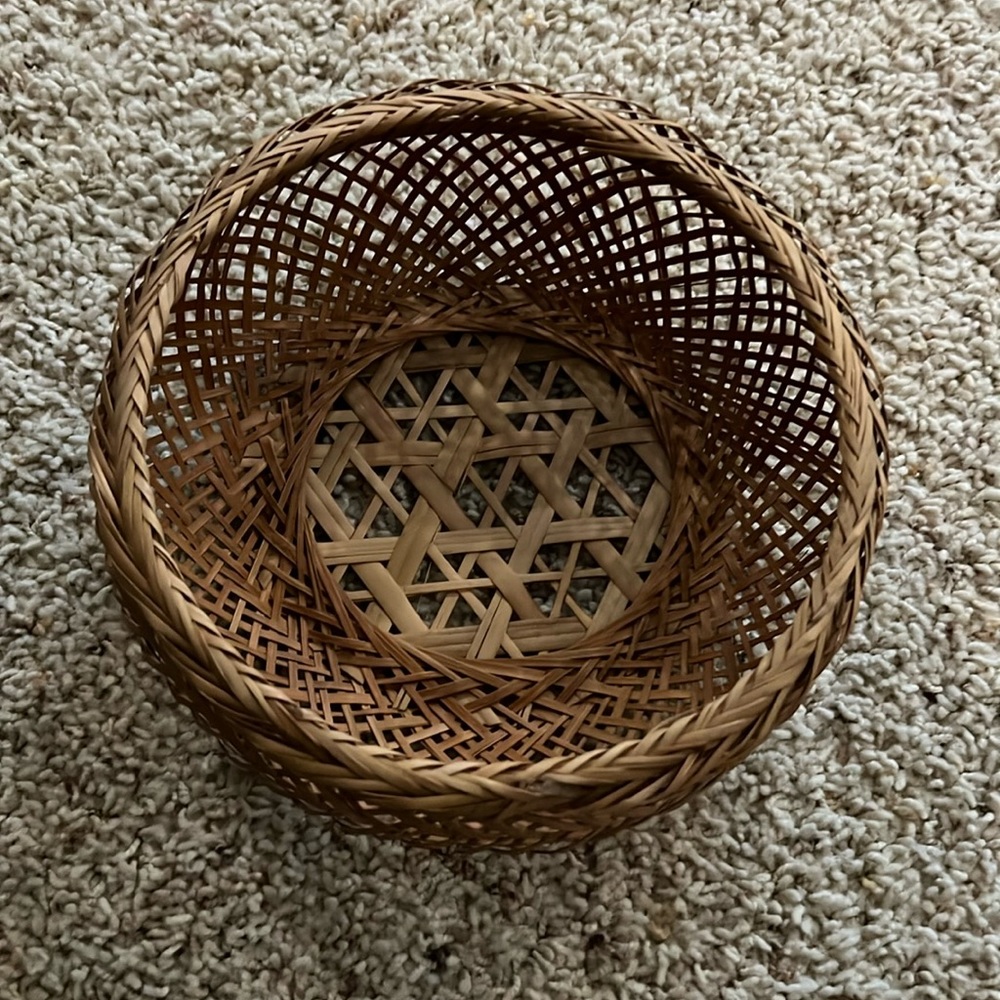 Vintage Wicker Bowl